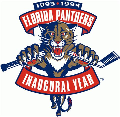 Florida Panthers Anniversary Logo National Hockey League Nhl