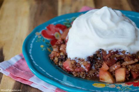 crock pot strawberry apple crumble crock pot ladies