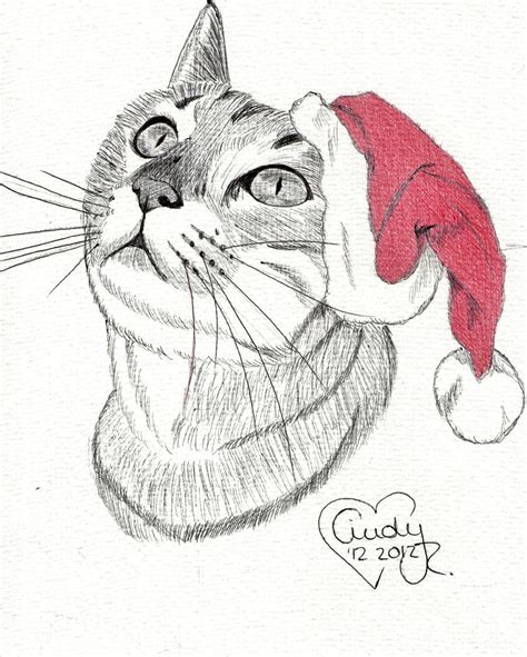 Christmas Cat By Cindy R On Deviantart