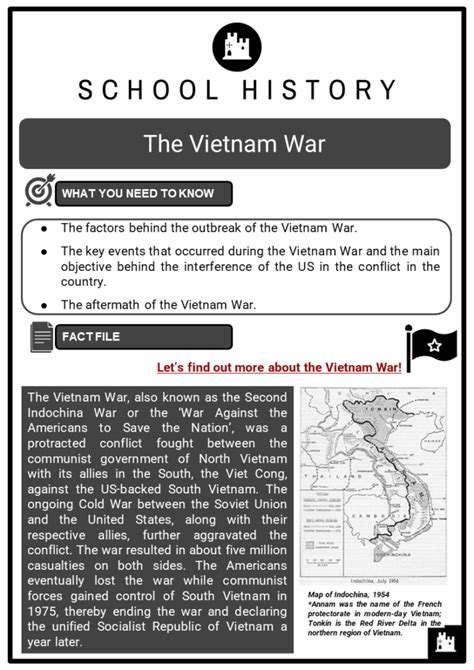 Vietnam War Worksheets Ks3 And Ks4 Lesson Plans And Resources