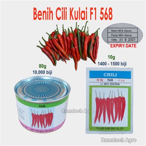 Cili merah kulai buah sepokok. Benih Cili Kulai F1 568 (10g & 80g) | Shopee Malaysia