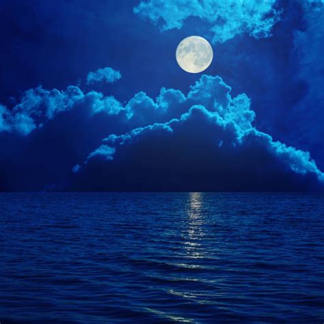 Moon Over Water Stock Photos Pictures And Royalty Free Images Istock