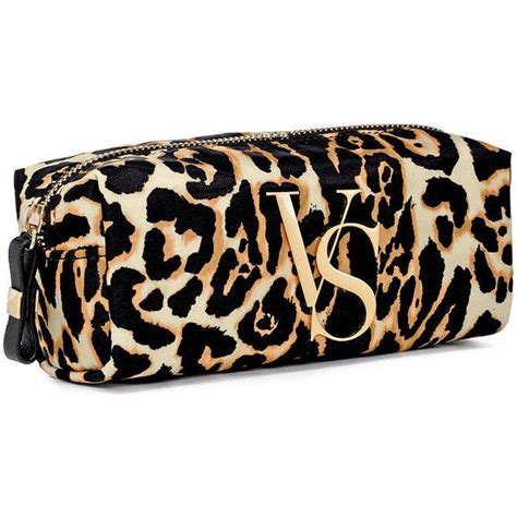 Victorias Secret Leopard Print Cosmetic Case 16 Liked On Polyvore