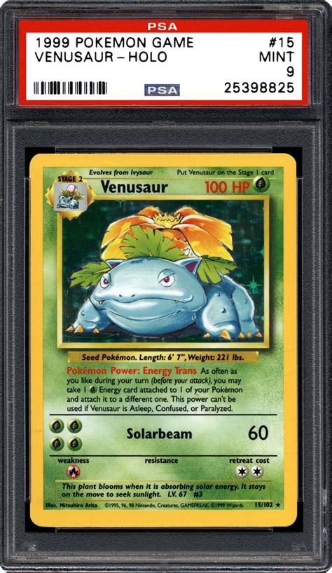 Maybe you would like to learn more about one of these? 1999 Nintendo Pokemon Game Venusaur-Holo | PSA CardFacts™