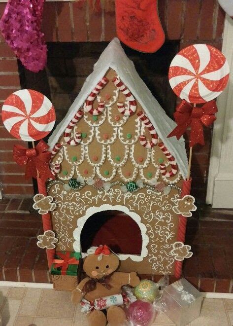 Giant Gingerbread House Made From Cardboard Christmas Crafts