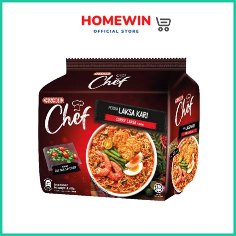 Mamee Chef Curry Laksa Flavour G X Packs Shopee Malaysia