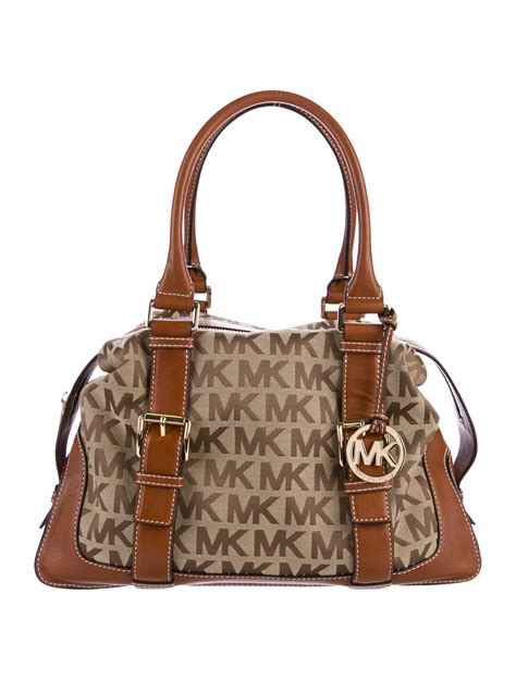 Michael Michael Kors Monogram Canvas Shoulder Bag Handbags Wm522856