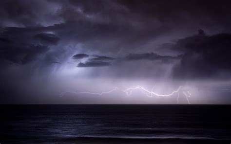 🔥 Download Ocean Clouds Nature Seas Dark Rain Storm Wallpaper By