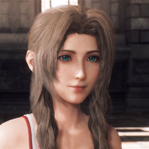 Final Fantasy Aerith Virtual Girl Ff7 Cloud Strife Saga Girly