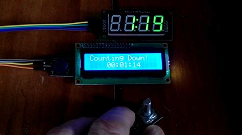 Arduino Countdown Timer Rotary Encoder Tm1637 7 Segment Led Youtube