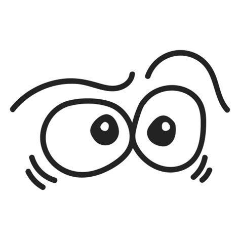 Confused Emoticon Eyes Cartoon Transparent Png And Svg Vector File