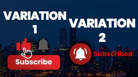 2 Professional Transparent Youtube Subscribe Button Notification Bell