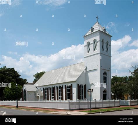 Historic Christ Church Pensacola Florida Stock Photo Alamy