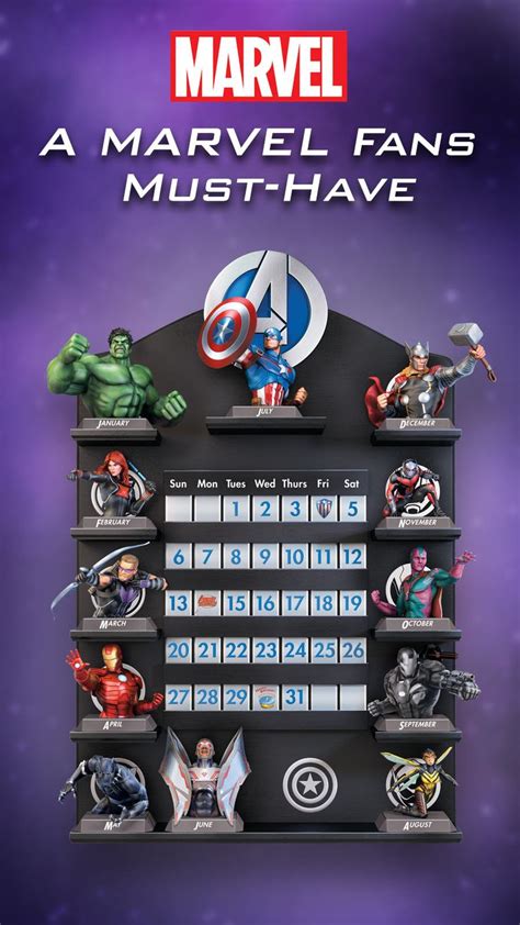 Marvel Avengers Perpetual Calendar Marvel Artwork Marvel Marvel Avengers