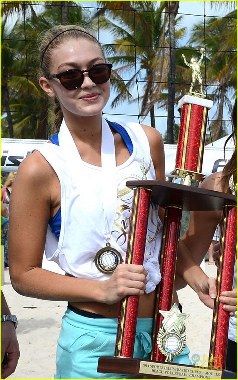 Gigi Hadid Sports Illustrated Swimsuit Beach Volleyball Tournament Mvp