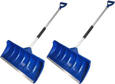 Mtb 52 In Lightweight Snow Shovel Snow Pusher Pack Of 2 Sets Blue