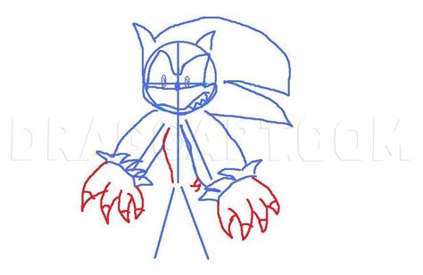 How To Draw Sonic The Werehog Step By Step Drawing Guide By