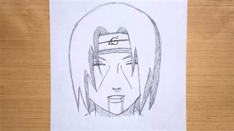 Easy Anime Drawing How To Draw Itachi Uchiha From Naruto Step By Step