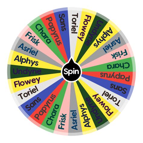 Undertale Character Generator Spin The Wheel App