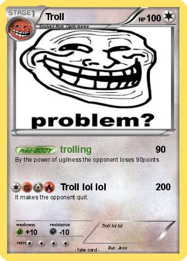 Pokémon Troll 4192 4192 Trolling My Pokemon Card