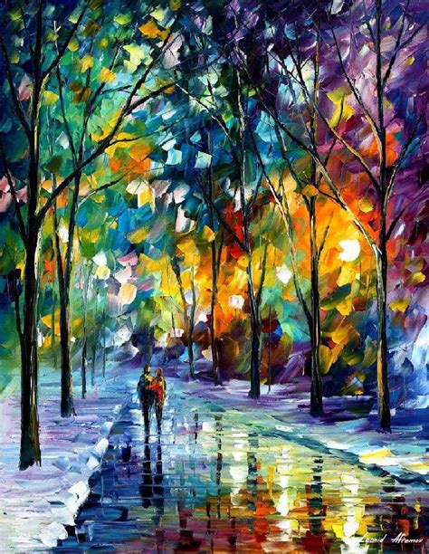 It's a painting of peace lilies and foliage, and i don't know if it's acrylic or oil. Leonid Afremov, oil on canvas, palette knife, buy original ...