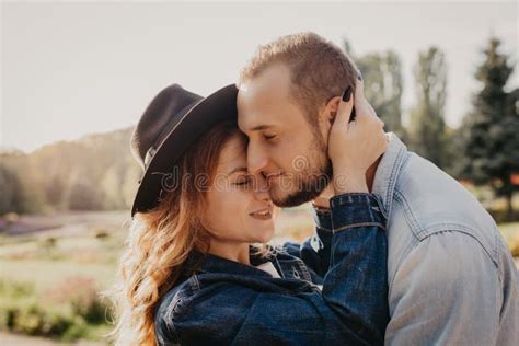 Happy Loving Couple Outdoor In Park Stock Image Image Of Couples