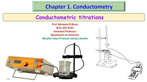 Sybsc Ch Physical Analytical Chemistry Unit Conductometry Conductometric Titrations