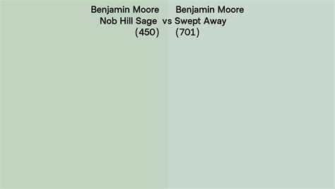 Benjamin Moore Nob Hill Sage Vs Swept Away Side By Side Comparison