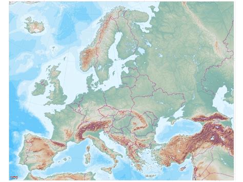 Velká školní Mapa Evropy Pro Děti Mapuitocz