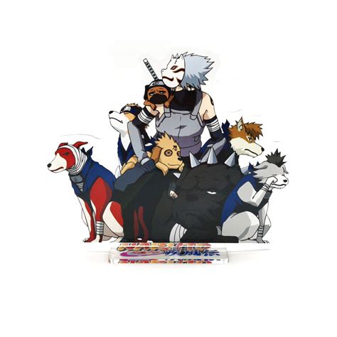 Naruto Kakashi Hatake Summoning Ninken Dogs Pakkun Bull Urushi Shiba