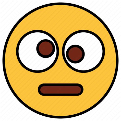 Cartoon Emoji Emotion Face Funny Rolling Eyes Smiley Icon