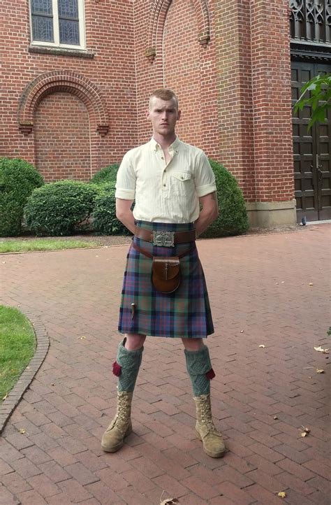 Trying Out A New Outfit The New Belt And Stag Antler Kilt Pin Are