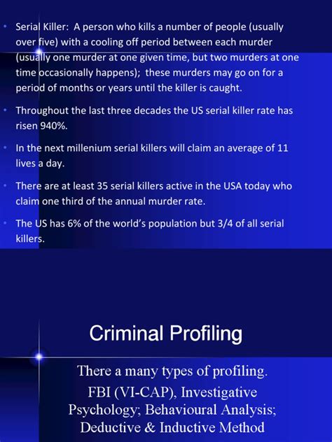 Criminal Profiling Fbi Pdf Offender Profiling Psychopathy