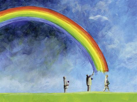 Bilder finden, die zum begriff regenbogenfarben passen. Ann-Kathrin Busse: Regenbogen malen - Leinwandbild (mit ...