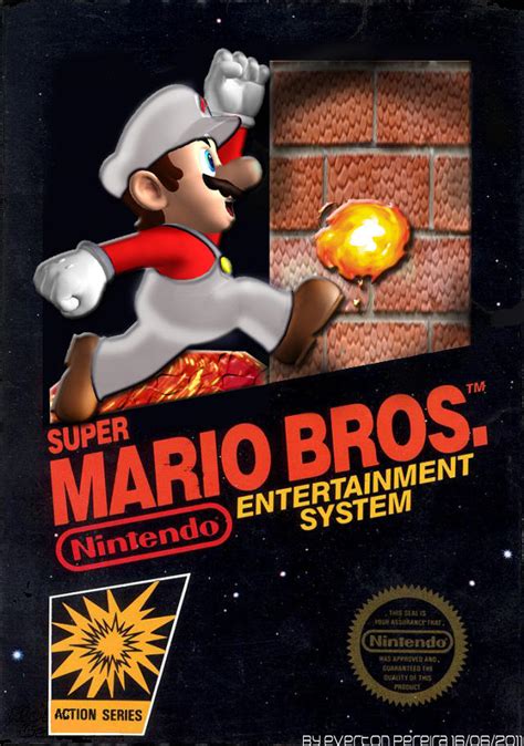 Super Mario Bros Nes Cover By Tonatello On Deviantart