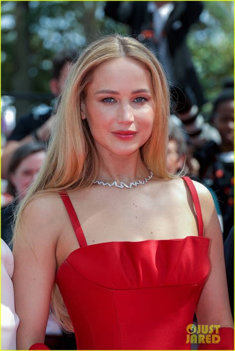 Jennifer Lawrence Attends Anatomie Dune Chute Red Carpet At Cannes