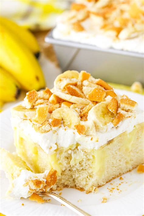 Banana Pudding Poke Cake Recipe Easy Vanilla Cake Dessert Recipe