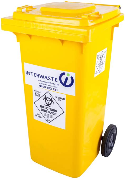 Medical And Clinical Waste Bin 120 Litre Interwaste
