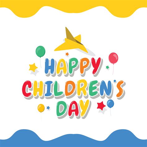 Happy Childrens Day Banner Template 3683359 Vector Art At Vecteezy