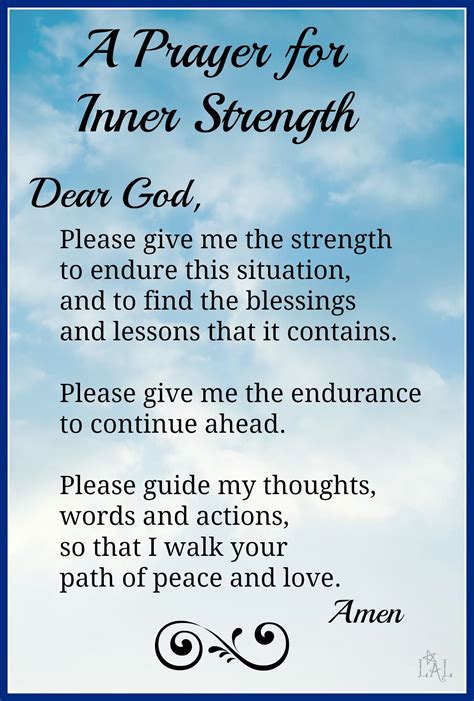 Prayer For Inner Strength Prayer Quotes Prayers For Strength