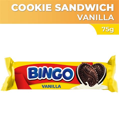 Bingo Cookie Sandwich Vanilla Slugs 75g Shopee Malaysia