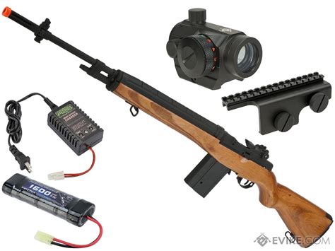 CYMA Sport Full Size M Airsoft AEG Rifle W Real Wood Stock Package Add Red Dot Mount V