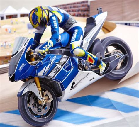 Papercraft Motorcycle Racing Diorama Tektonten Papercraft