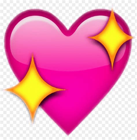 Pink Heart Emoji Wallpaper Upscale Sparkle Heart Emoji Png Image With