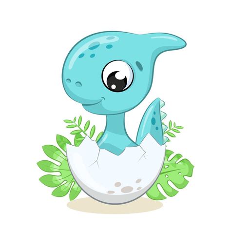 Cute Baby Dinosaur Illustration Vector Cartoon Illustration 3242221