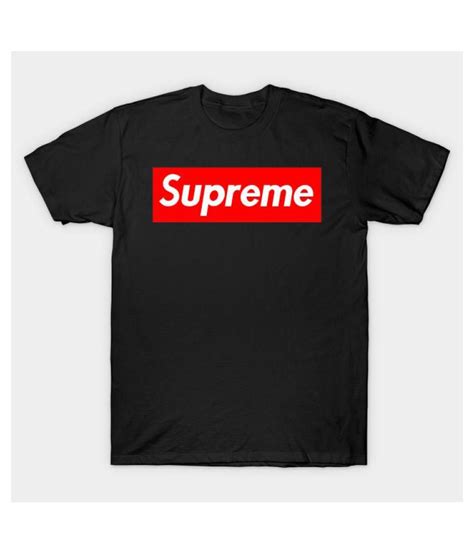 Supreme Black Round T Shirt Buy Supreme Black Round T Shirt Online At