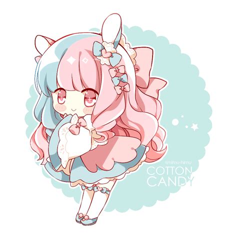 [at] cotton candy by himu himu chibi anime kawaii cute anime chibi anime chibi