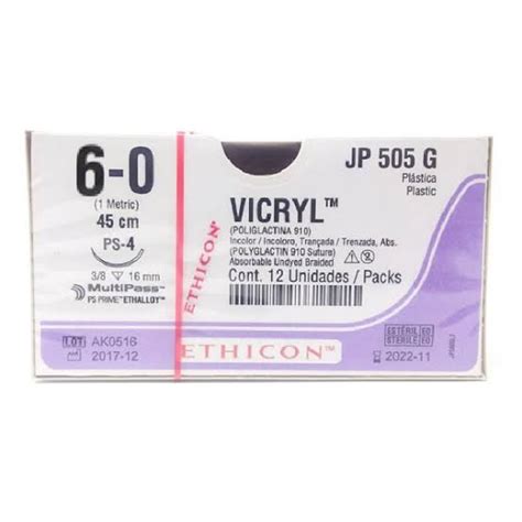 Vicryl Incoloro 60 Ag Ps 4 C12 Arkanum MÉxico