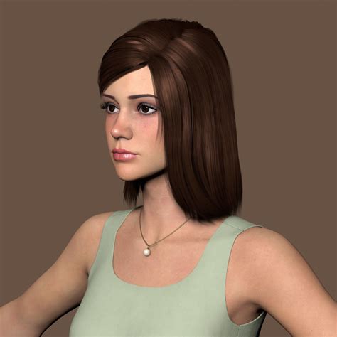 Teenage Girl 3d Model Cgtrader