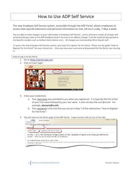 Pdf How To Use Adp Self Service Associate Degrees Certificate